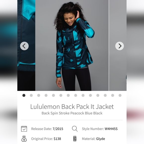 Lululemon Back Pack It Jacket Size 12 - Picture 12 of 16
